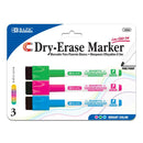 Magnetic Bright Color Dry-Erase Markers (3/Pack)