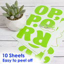 Alphabet & Number 2" Fluorescent Magenta (10 SHEETS)
