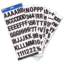 Alphabet & Number 1" Black Color (6 SHEETS)