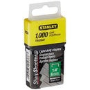 Stanley Light Duty Staples JT21 Box of 1000