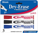 Chisel Tip Assorted Color Dry-Erase Markers (3/Pack)