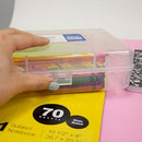 CAJA PLASTICA MATERIALES CLARO