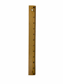 REGLA 12" MADERA