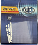 Sheet Protectors, Clear- 100 box